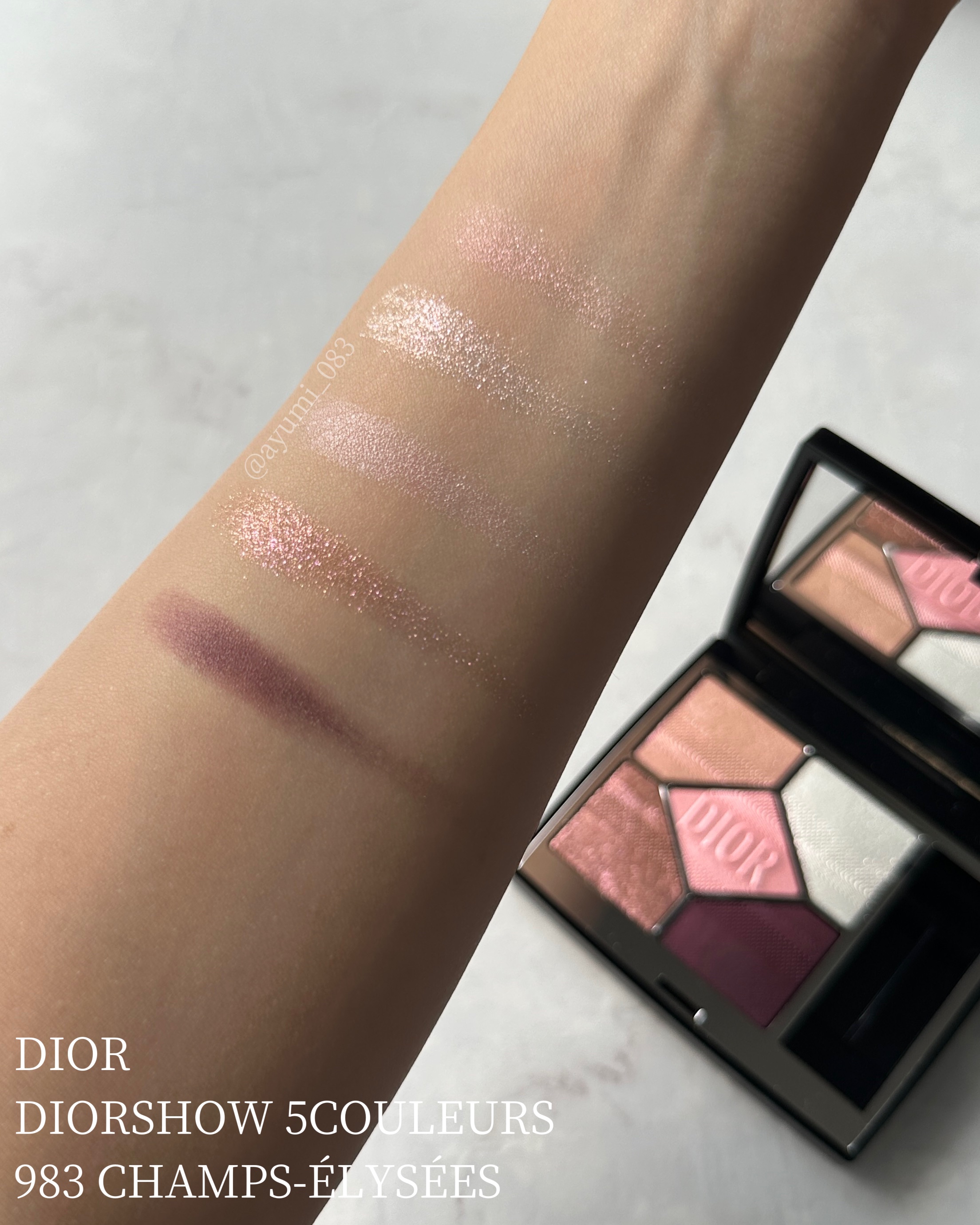 【旧】ディオールショウ サンク クルール（プラン ドゥ パリ コレクション限定品）/Dior/アイシャドウを使ったクチコミ（2枚目）