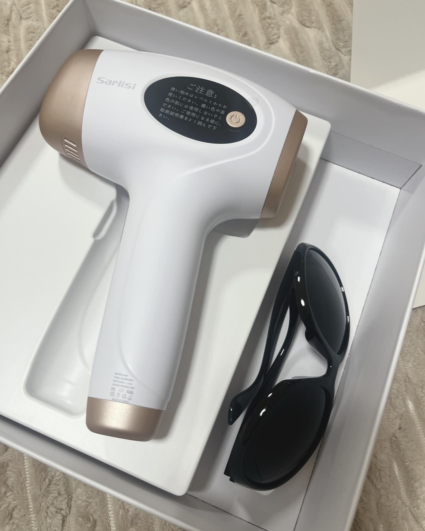 光脱毛器 VIO ホワイト/Sarlisi/家庭用脱毛器を使ったクチコミ（1枚目）