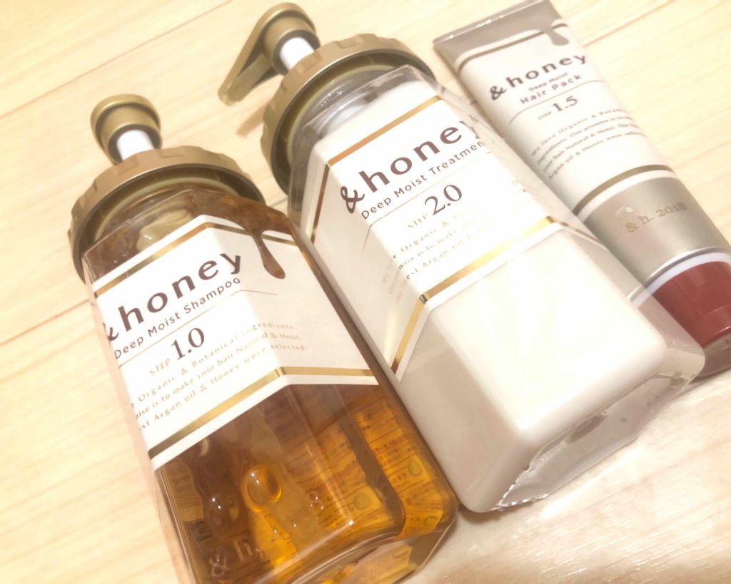 ディープモイスト シャンプー1.0/ヘアトリートメント2.0/&honey/市販シャンプーを使ったクチコミ(1枚目)