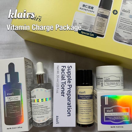 ビタミンチャージパッケージ/Klairs/スキンケアキットを使ったクチコミ(1枚目)
