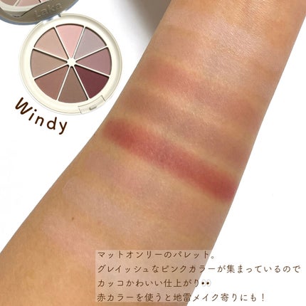 ミドルトーンアイシャドウコレクターパレット/Laka/アイシャドウパレットを使ったクチコミ(8枚目)