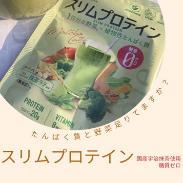 スリムプロテイン グリーンティー/vegie natural/ボディサプリメントを使ったクチコミ（1枚目）