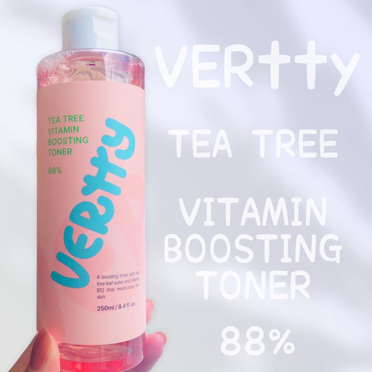 ティーツリー88%ビタミンブースティングトナー/Vertty/化粧水を使ったクチコミ（1枚目）