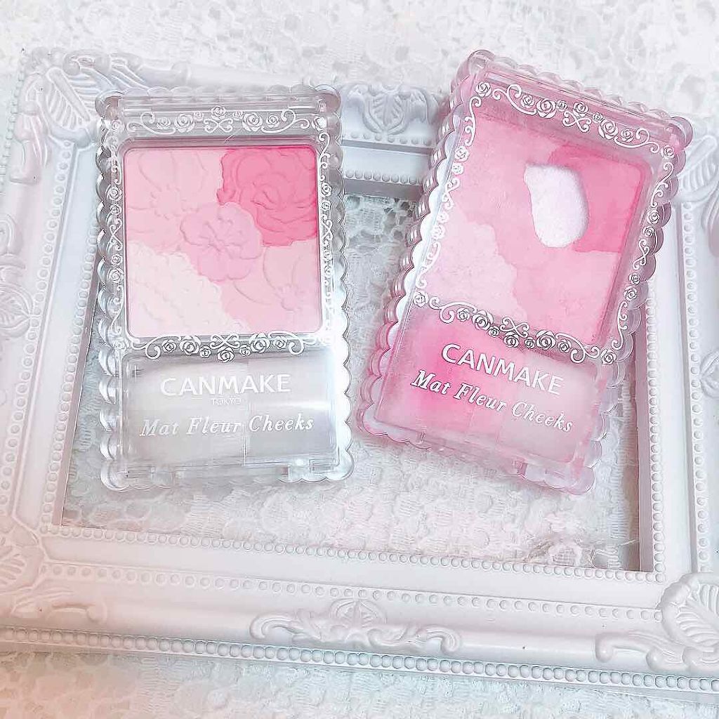 マットフルールチークス/キャンメイク/パウダーチークを使ったクチコミ（1枚目）
