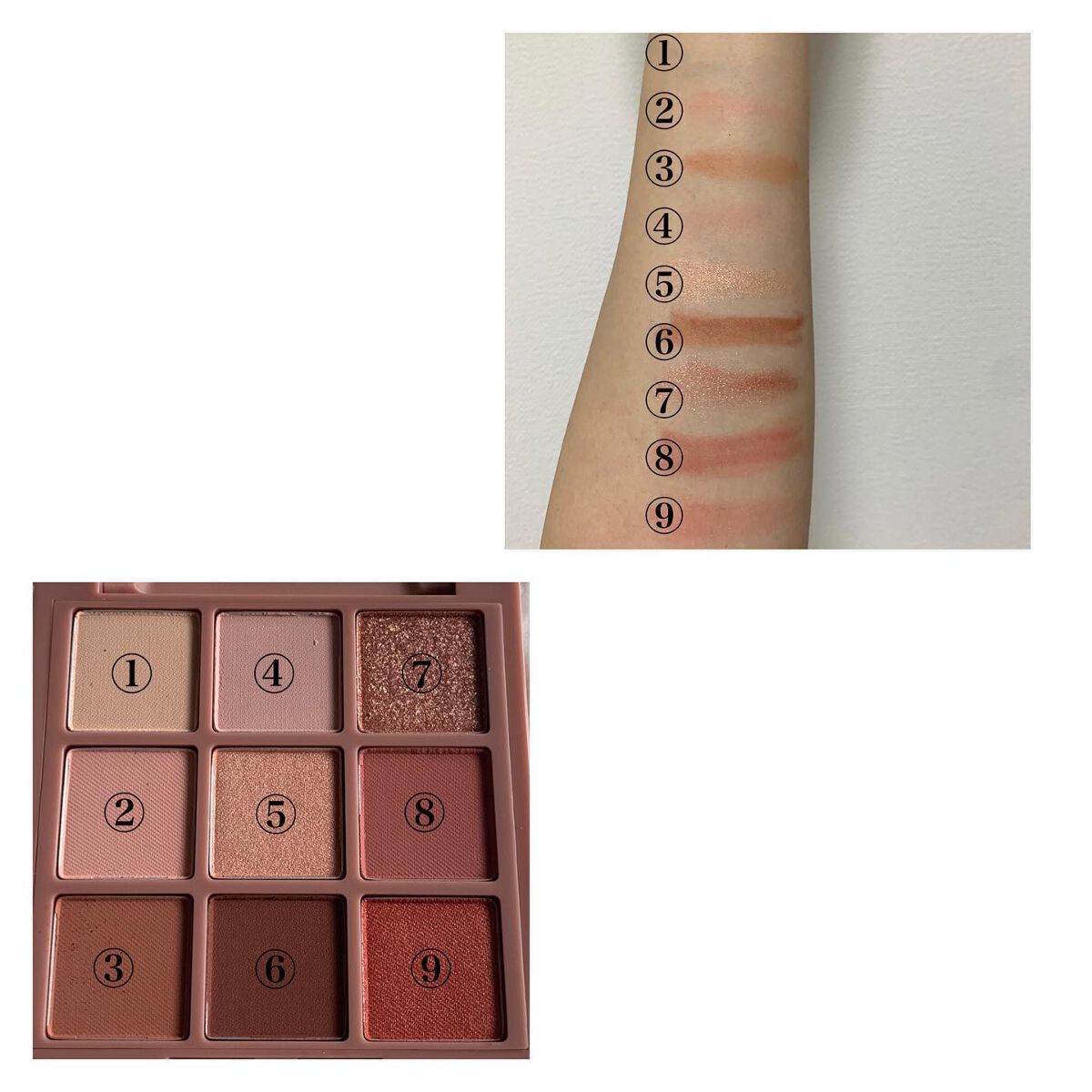 ムードナインマルチパレット/ShionLe/アイシャドウパレットを使ったクチコミ(2枚目)