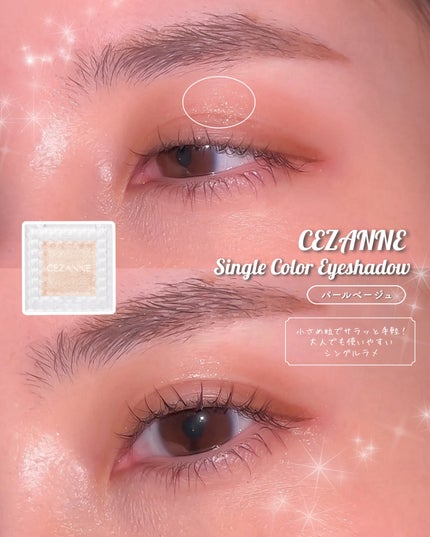 シングルカラーアイシャドウ/CEZANNE/単色アイシャドウを使ったクチコミ(6枚目)