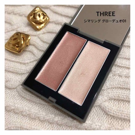 THREE シマリング グロー デュオ/THREE/クリームハイライトを使ったクチコミ(1枚目)