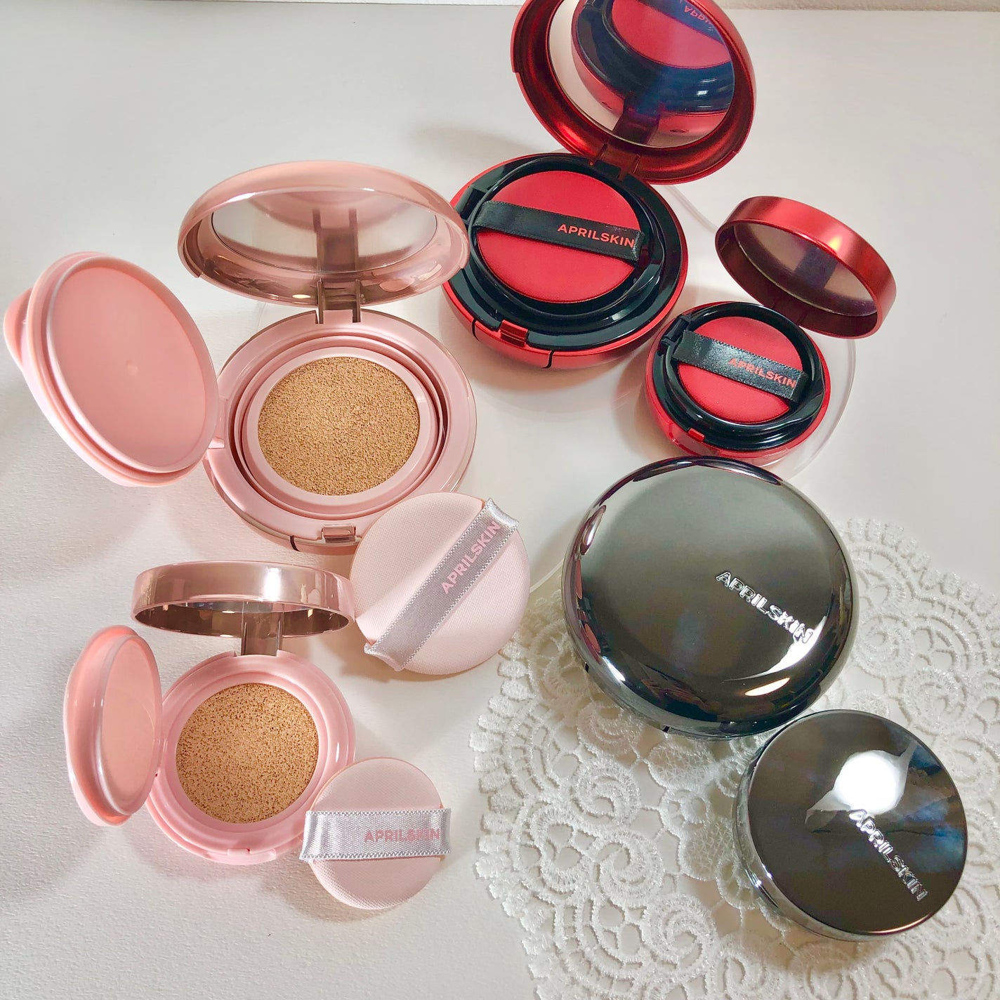 ハイパーカバーフィットクッション グラファイト/APRILSKIN/クッションファンデーションを使ったクチコミ(9枚目)