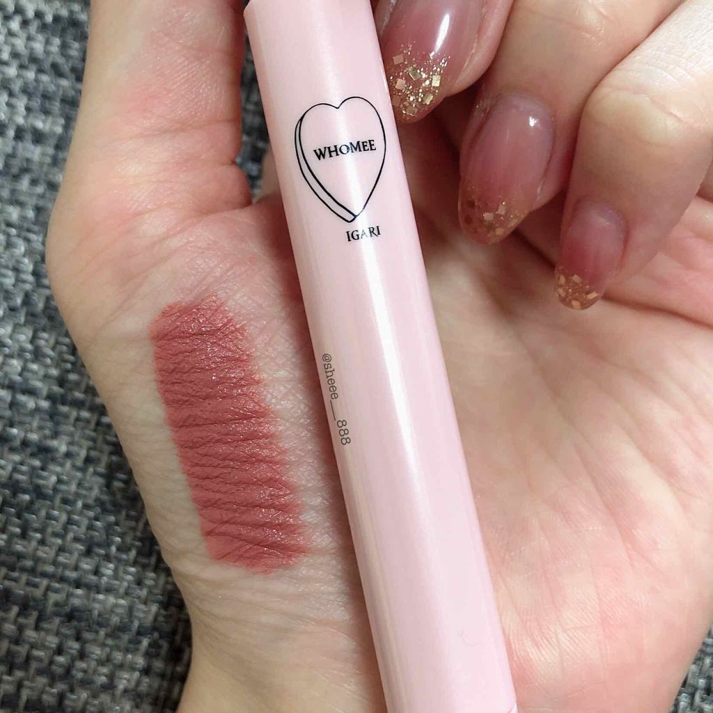マットリップクレヨン/WHOMEE/口紅を使ったクチコミ(3枚目)