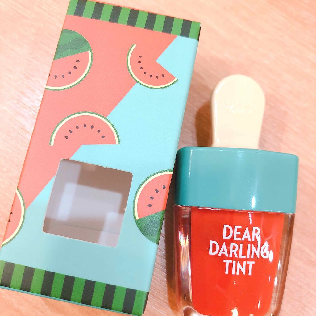 ディアダーリン ウォータージェルティント (アイスティント)/ETUDE/口紅を使ったクチコミ(1枚目)