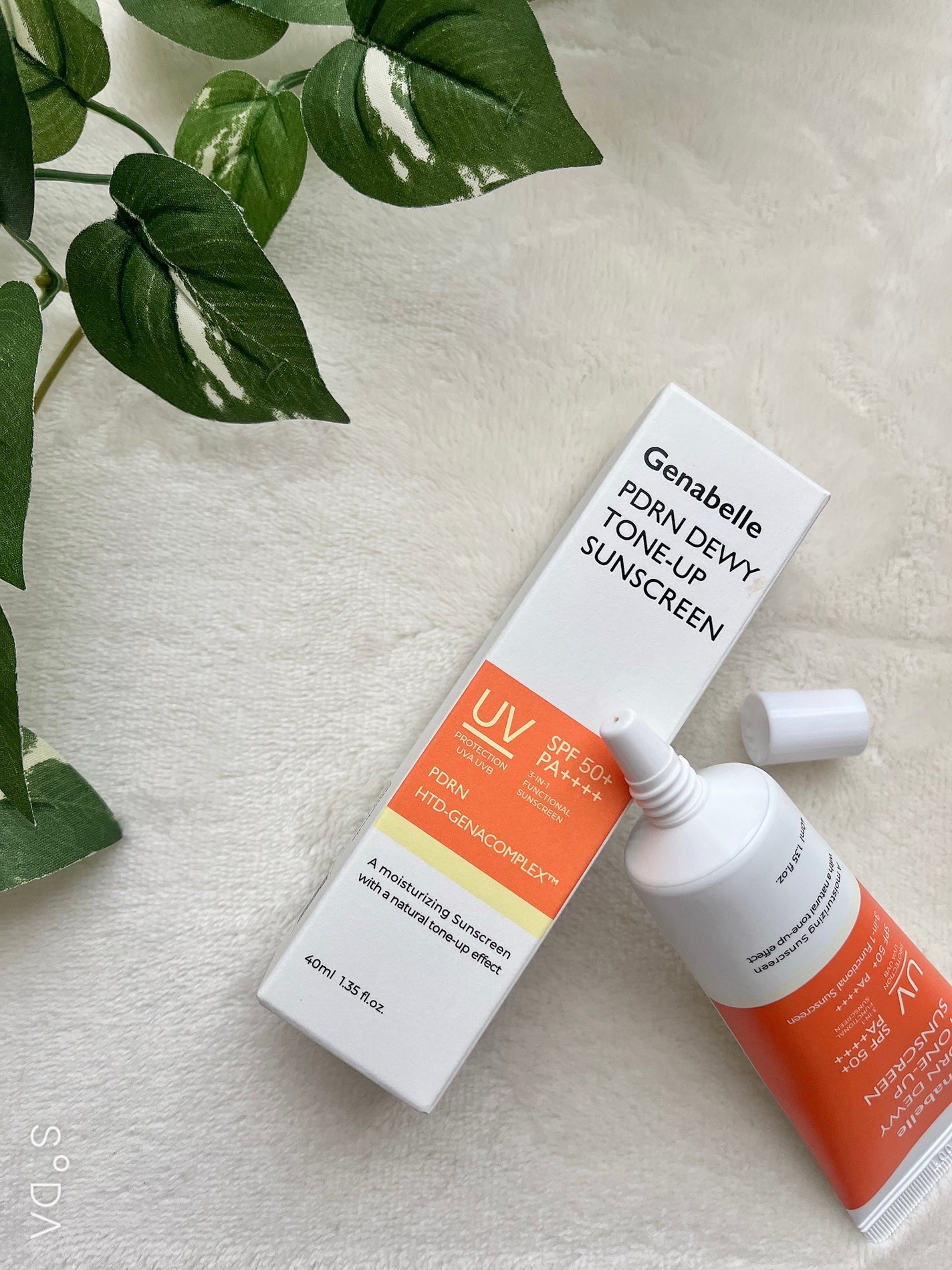 PDRNデューイートーンアップサンスクリーン/Genabelle/日焼け止めミルクを使ったクチコミ(3枚目)