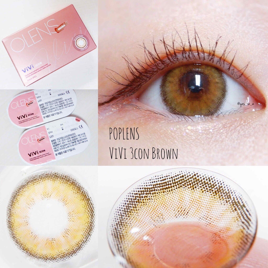 vivi3con/OLENS/カラーコンタクトレンズを使ったクチコミ(2枚目)