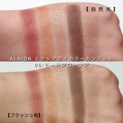 エクシア アイカラー カンテット/ALBION/アイシャドウパレットを使ったクチコミ(5枚目)