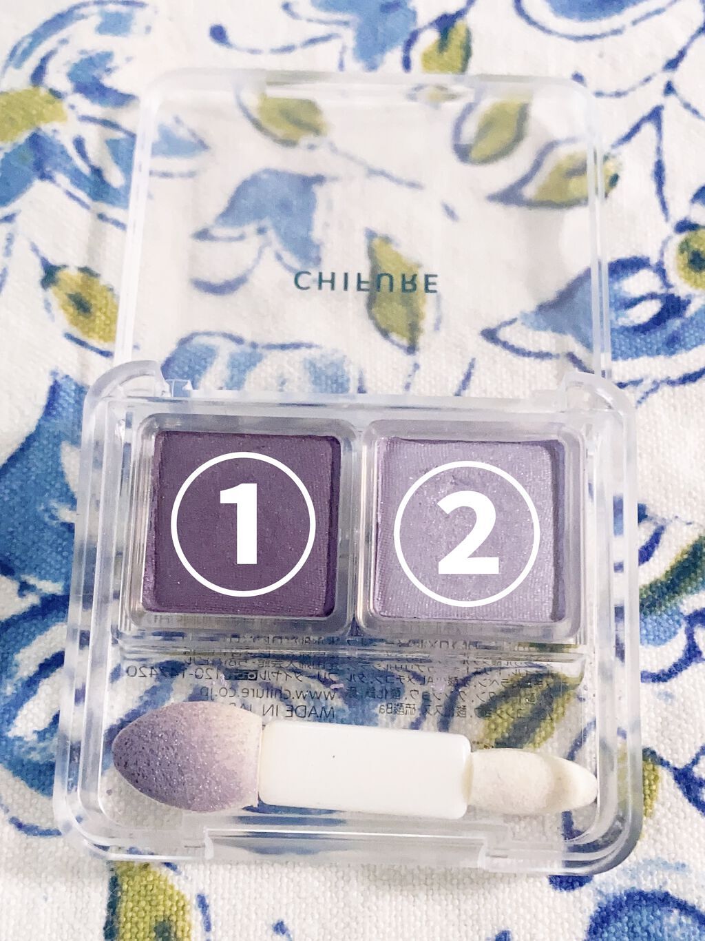 ツイン カラー アイシャドウ/ちふれ/アイシャドウパレットを使ったクチコミ（3枚目）