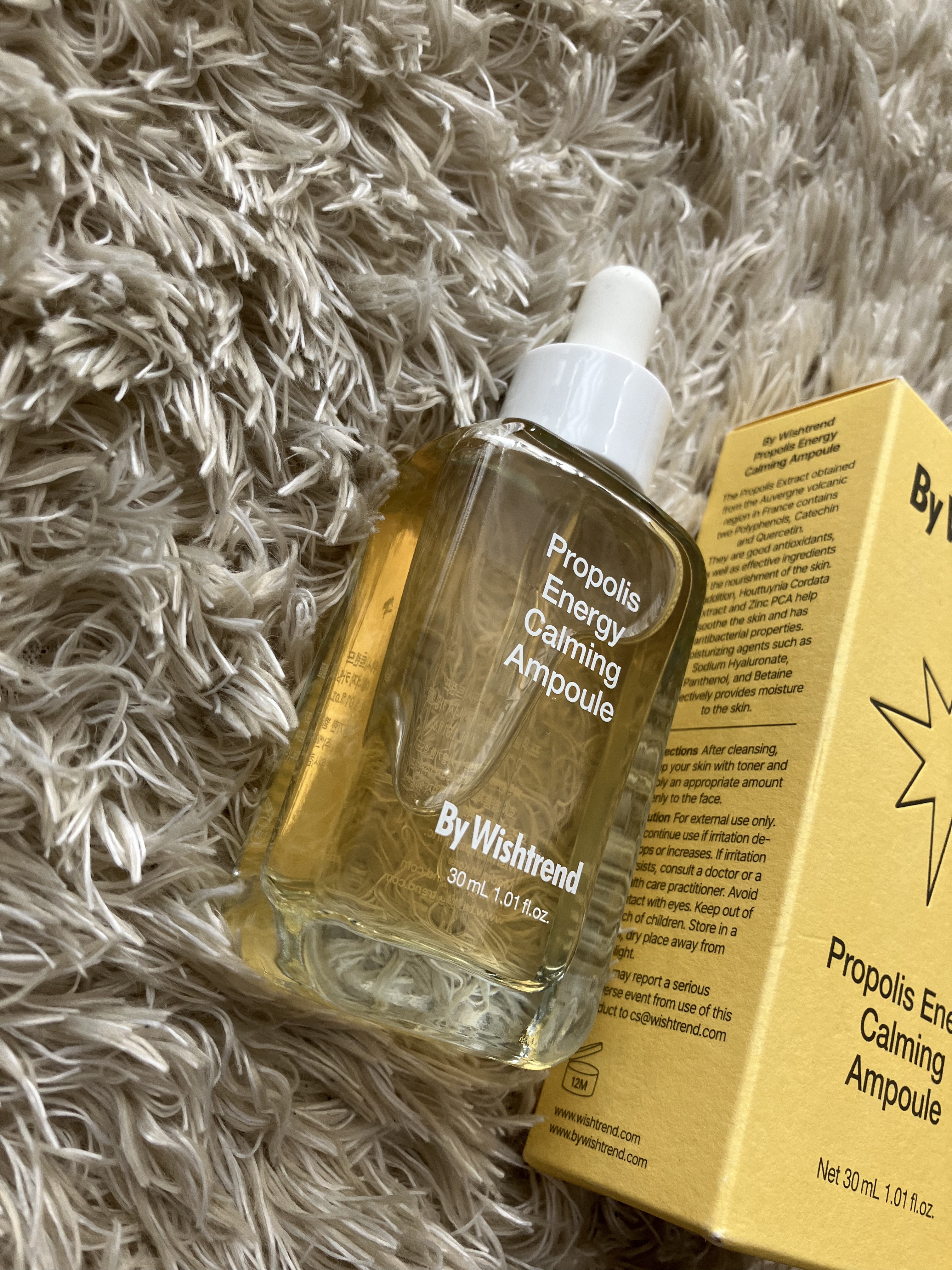 プロポリスエナジーカーミングアンプル/By Wishtrend/美容液を使ったクチコミ（1枚目）