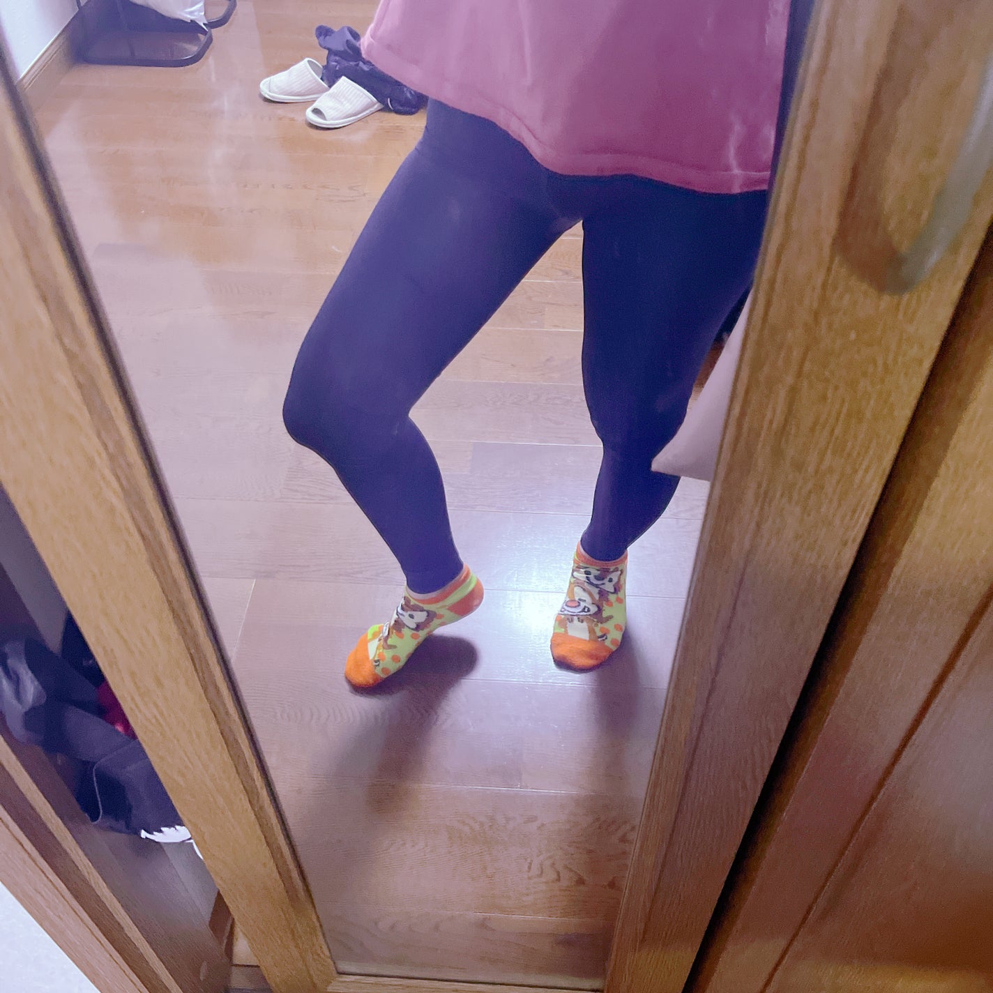 スリムレギンス color+/BELMISE/着圧ソックス・レギンスを使ったクチコミ(3枚目)