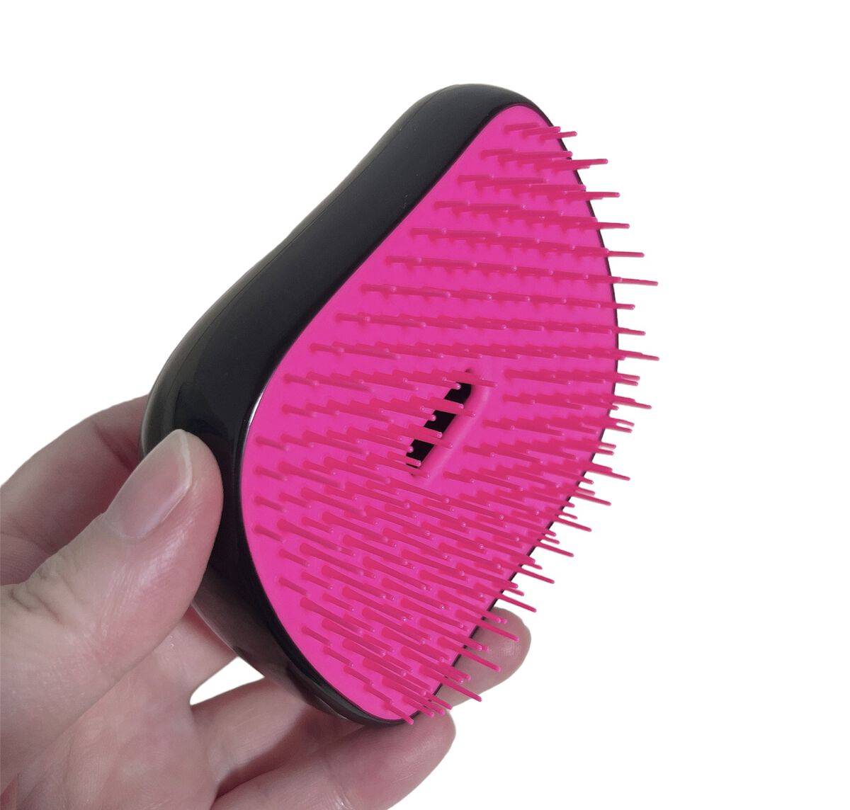 コンパクトスタイラー ピンク＆ブラック/TANGLE TEEZER/ヘアブラシを使ったクチコミ（3枚目）