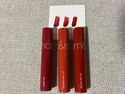 ジューシーラスティングティント/rom&nd/リップティントを使ったクチコミ(2枚目)