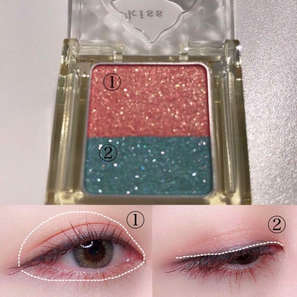 デュアルアイズS/KiSS/アイシャドウパレットを使ったクチコミ(4枚目)