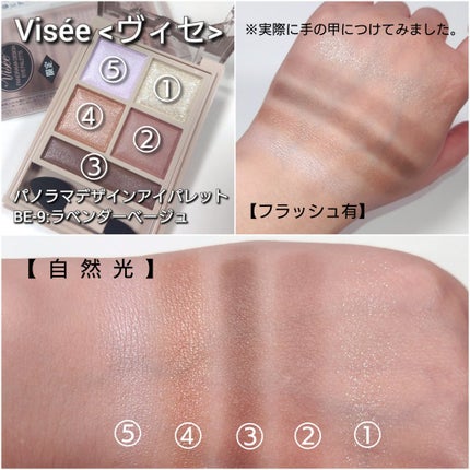 パノラマデザイン アイパレット/Visée/アイシャドウパレットを使ったクチコミ(4枚目)