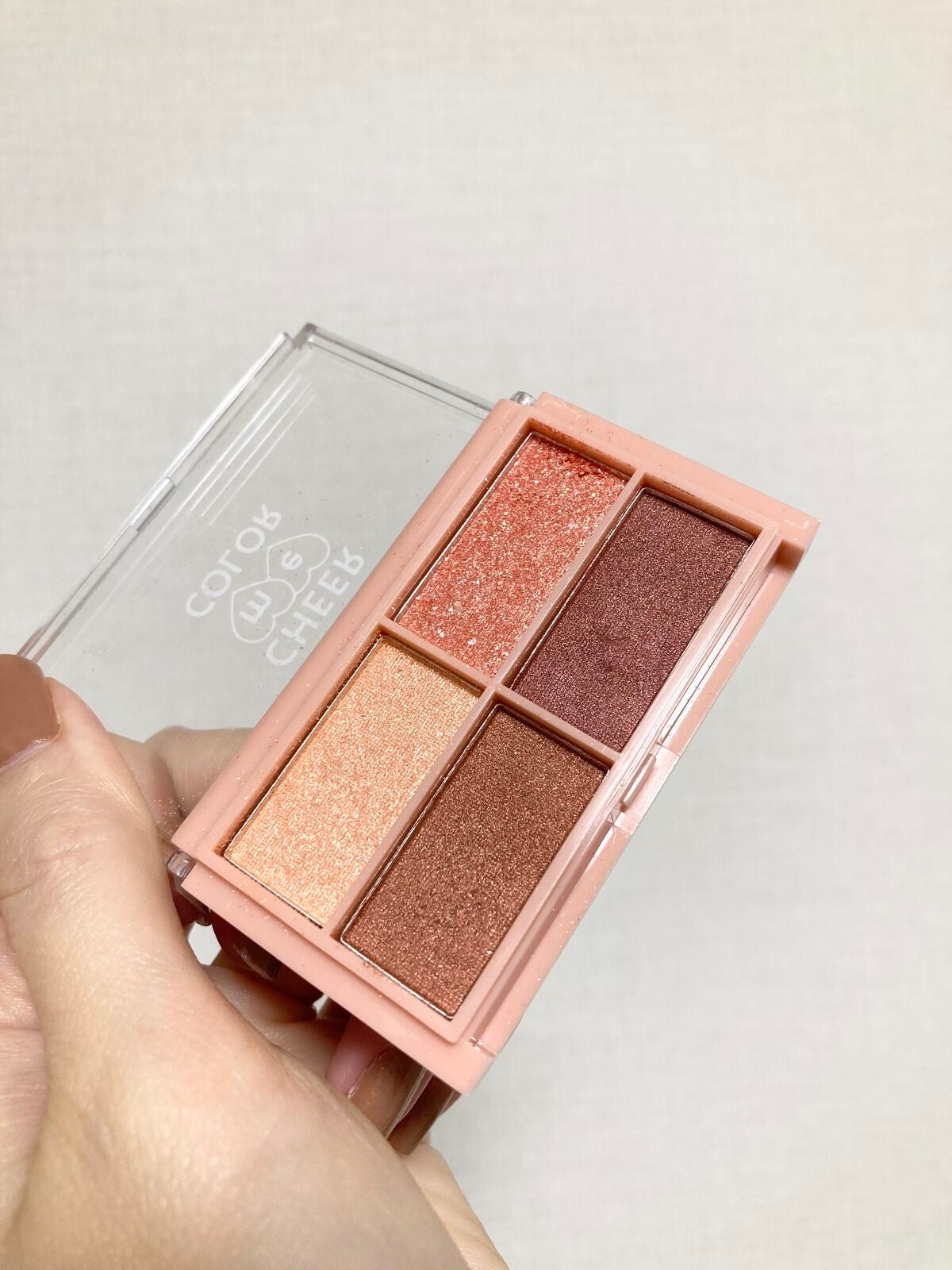 CHEER me COLOR アイシャドウ/セリア/アイシャドウパレットを使ったクチコミ(2枚目)