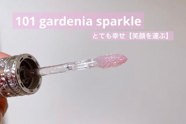 ジルスチュアート　クリスタルブルーム　リップブーケ セラム 101 gardenia sparkle（限定色）/JILL STUART/リップケア・リップクリームを使ったクチコミ（3枚目）