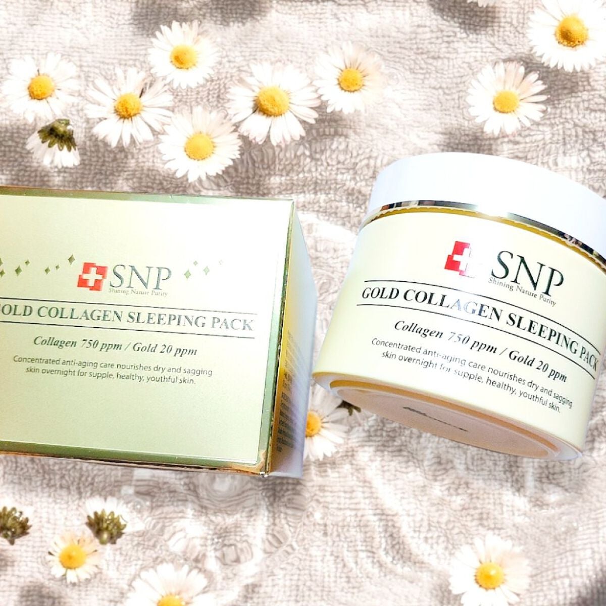 SNP ゴールド コラーゲン スリーピング パック/SNP/シートマスク・パックを使ったクチコミ(3枚目)