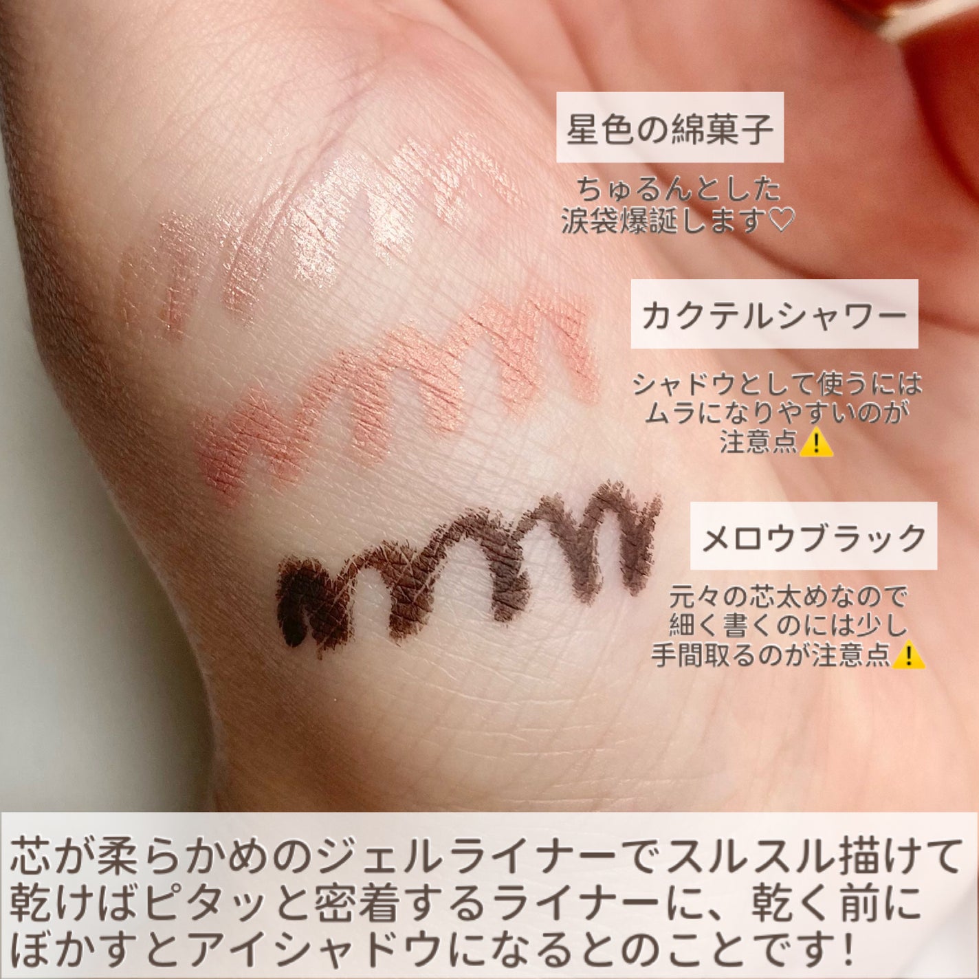 ダブルラスティングジェルライナー/keybo/ジェルアイライナーを使ったクチコミ(4枚目)