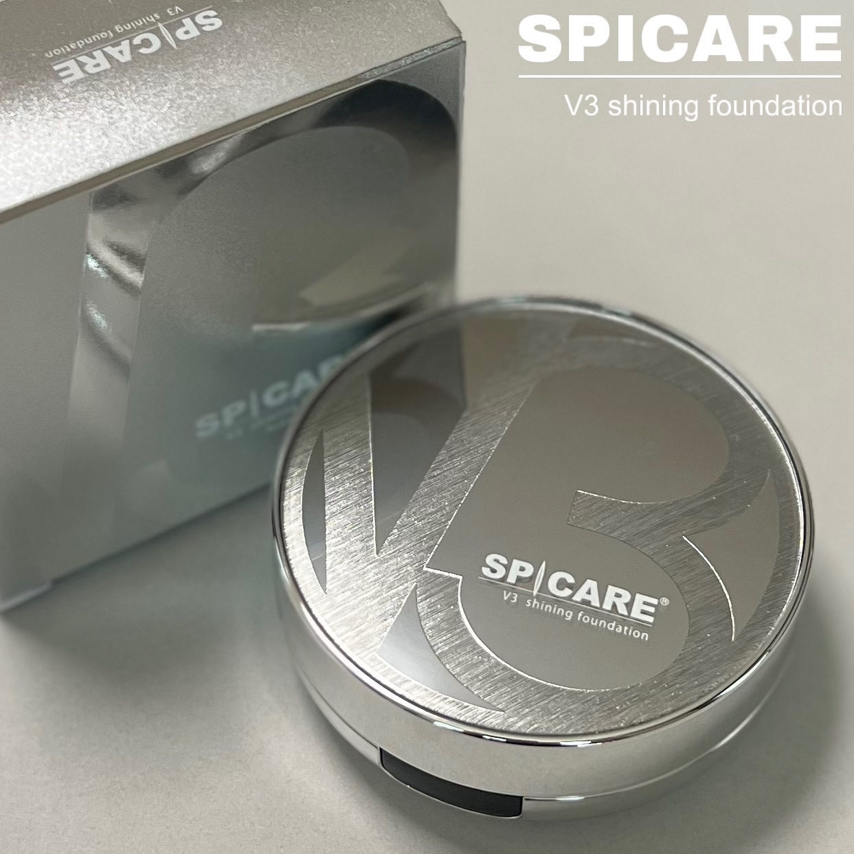 V3シャイニングファンデーション/SPICARE/クッションファンデーションを使ったクチコミ（1枚目）