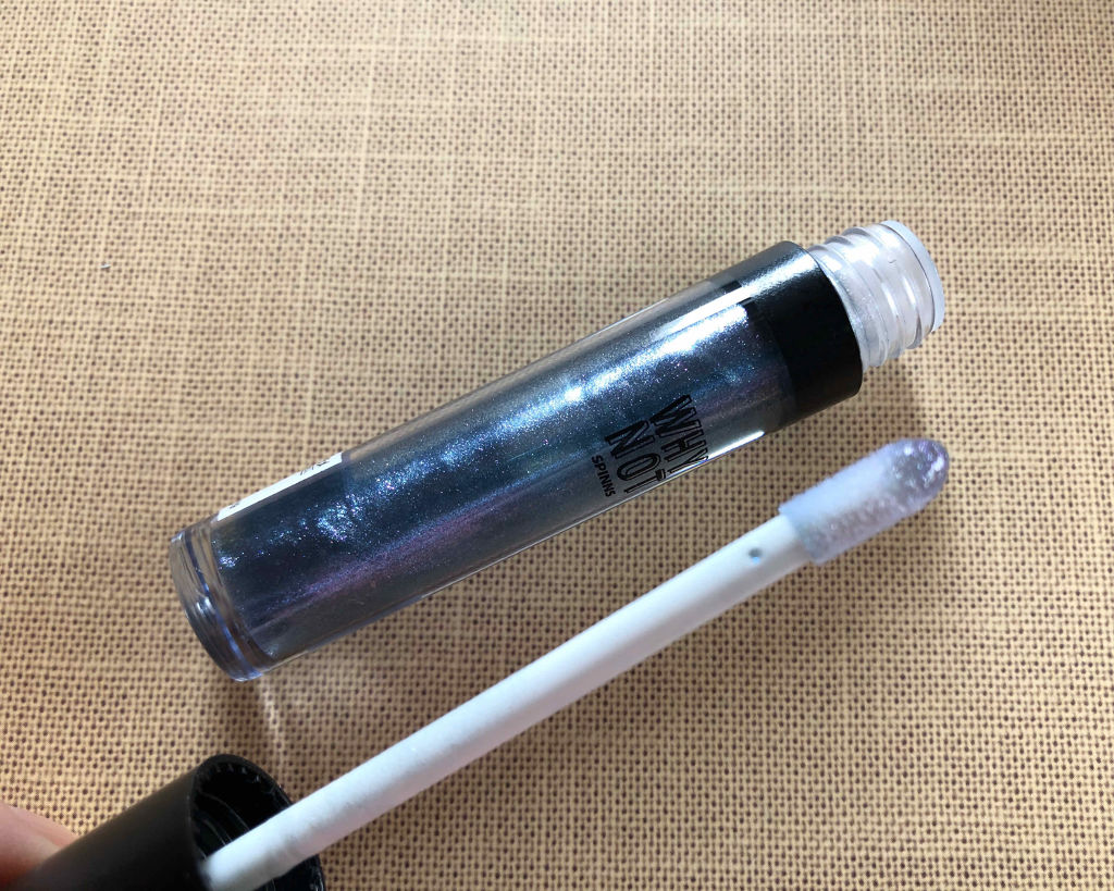 WHY NOT SPINNS リップグロス ブルーラメ/DAISO/リップグロスを使ったクチコミ（2枚目）