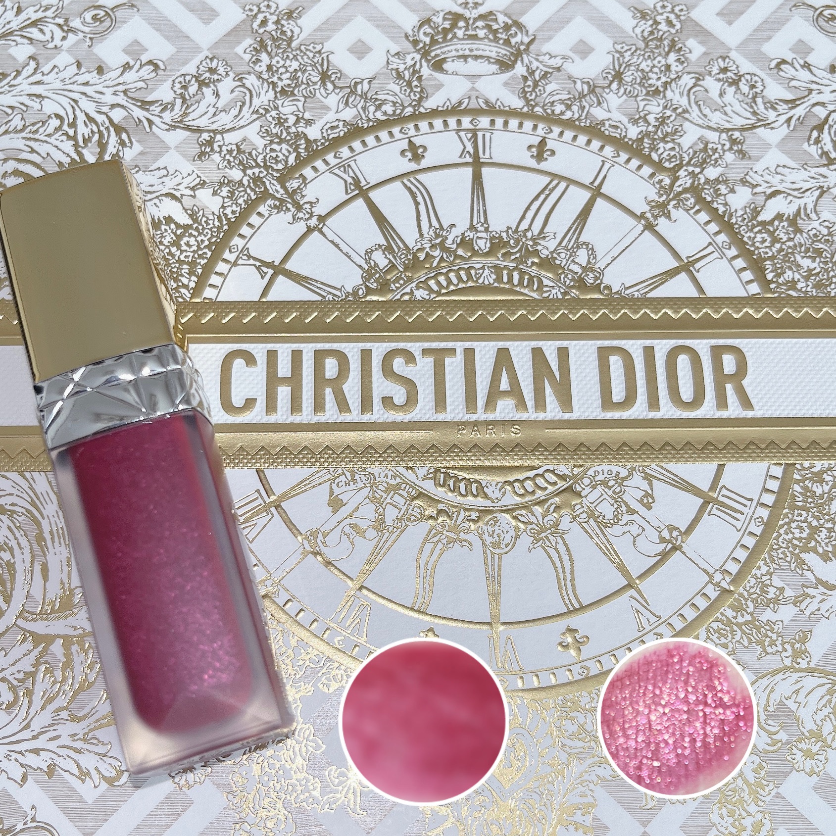 ルージュ ディオール フォーエヴァー リキッド シークイン（クリスマス コレクション 2024 限定品） 893 マスカレード/Dior/口紅・グロス・リップライナー・リップケアを使ったクチコミ（1枚目）