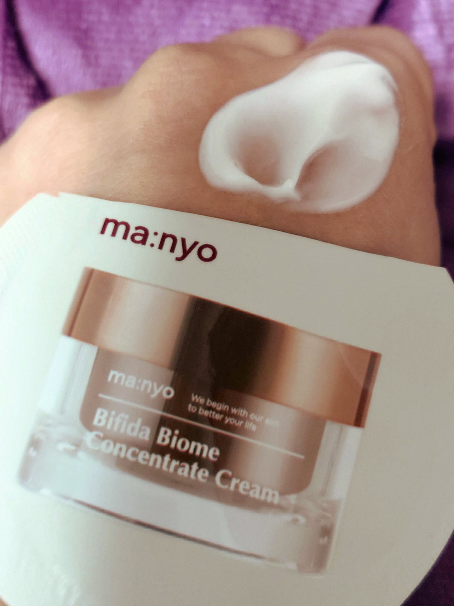 manyo ビフィダバイオームコンセントレートクリームのクチコミ「🩷 ma:nyo 魔女工場 🩷
ビフィダバイオーム
コンセントレートクリーム 
 Bifida.....」（3枚目）