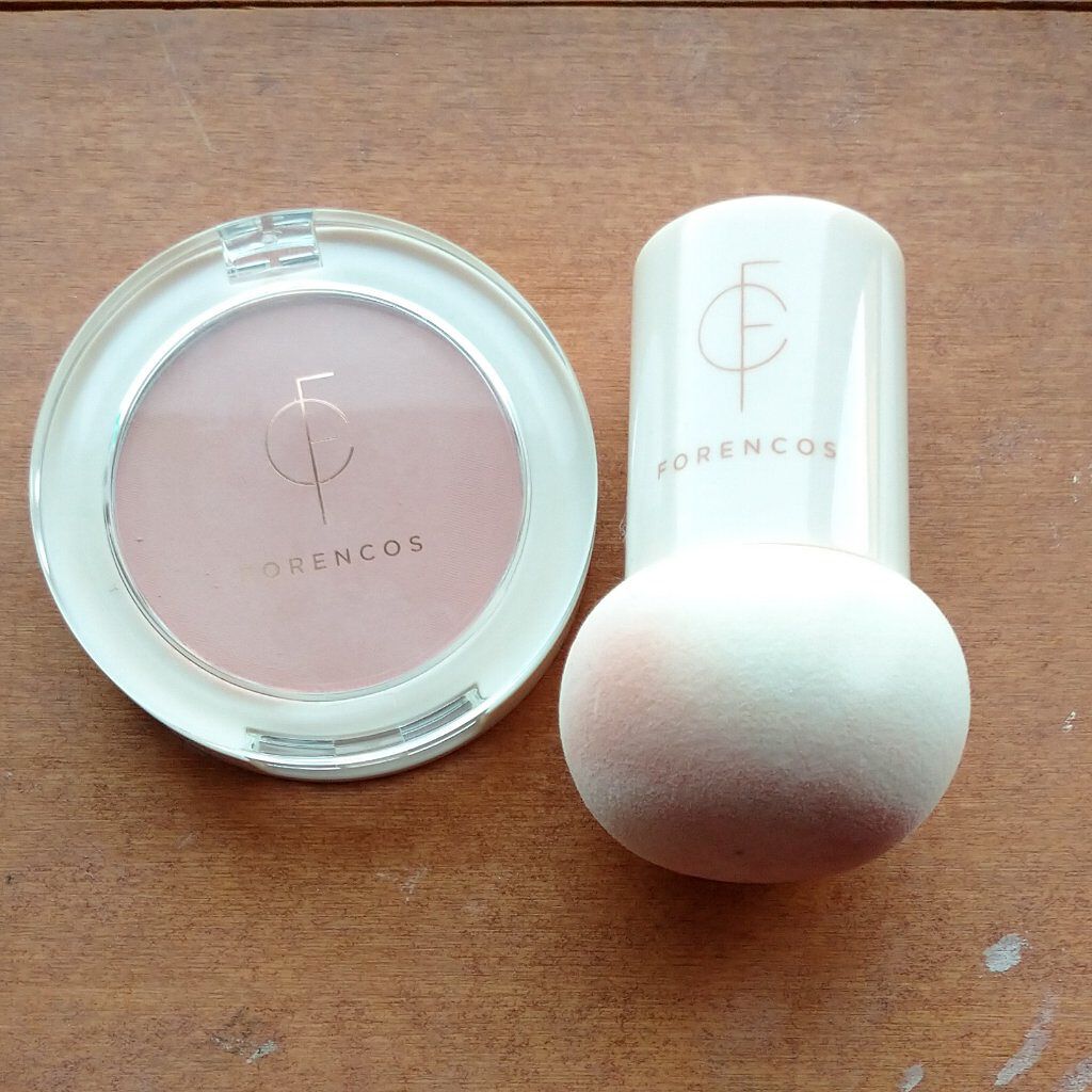 ベアブラッシャー パフ付き/フォレンコス/パウダーチークを使ったクチコミ（1枚目）