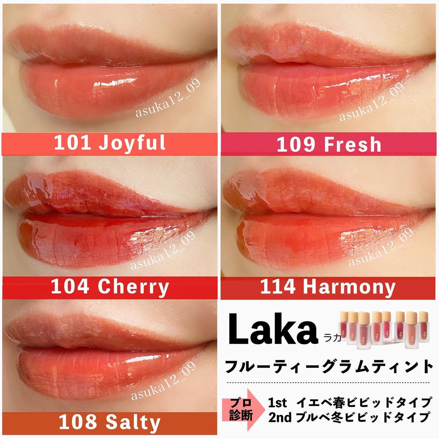 フルーティーグラムティント/Laka/リップティントを使ったクチコミ(3枚目)