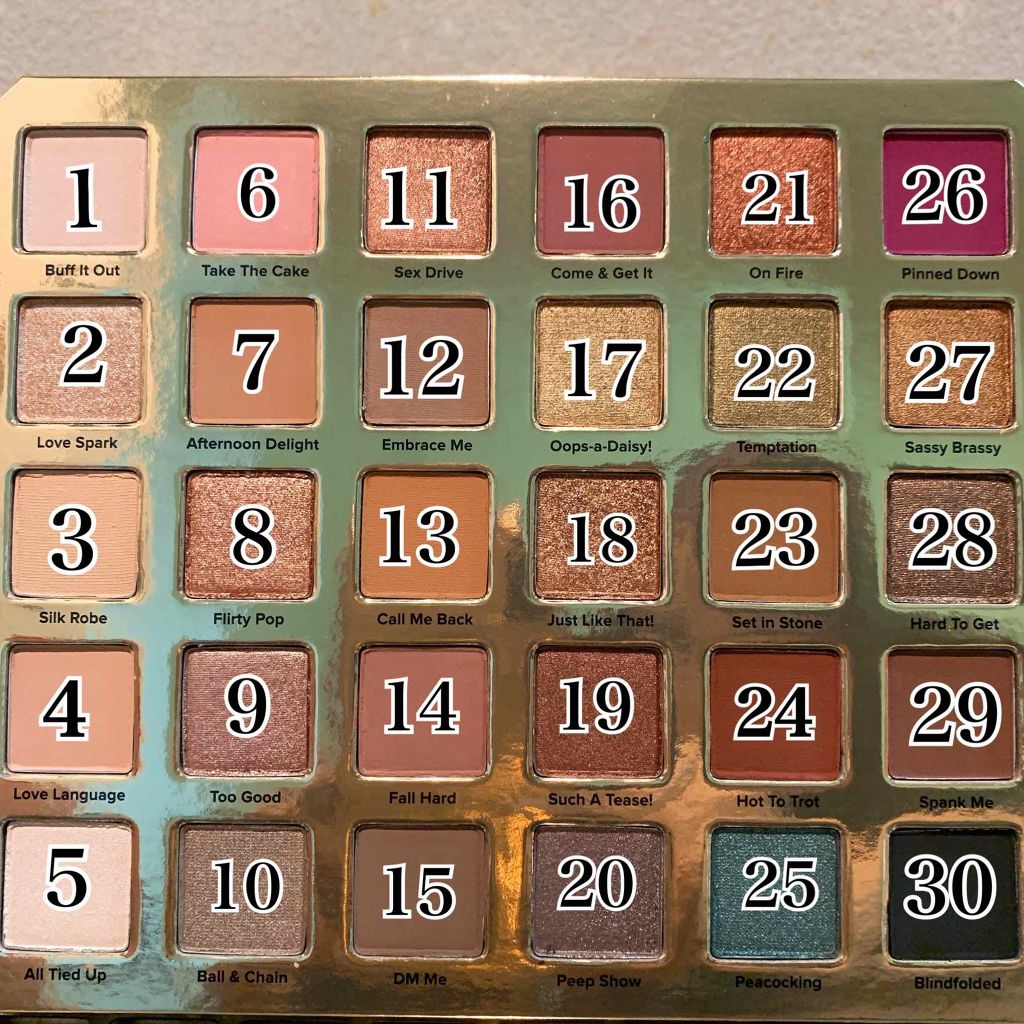 Too Faced ナチュラル ラスト アイシャドウ パレットのクチコミ「💄Too Facedアイシャドウパレット♡30色スウォッチ👀✨💄



Too Faced
ナ.....」（2枚目）