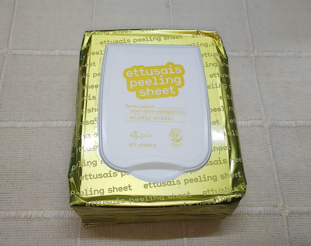 ふきとりピーリングシートN/ettusais/ピーリングを使ったクチコミ（1枚目）
