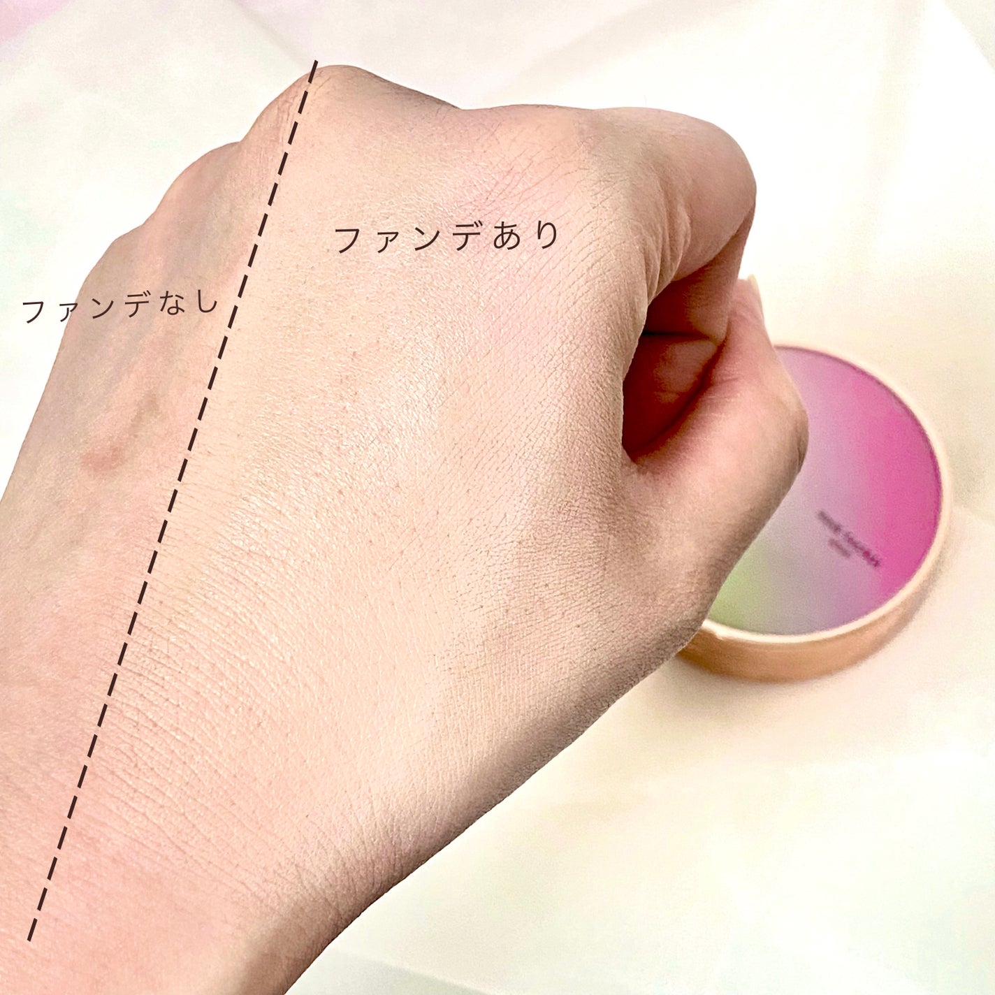 ピンクティーツリーカバークッション/APLIN/クッションファンデーションを使ったクチコミ(2枚目)