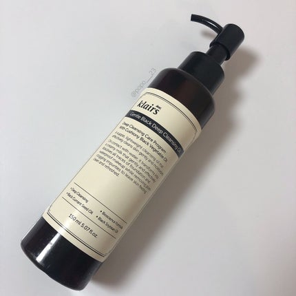 ジェントルブラックディープクレンジングオイル(150ml)/Klairs/オイルクレンジングを使ったクチコミ(1枚目)