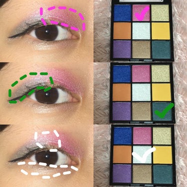 UR GLAM　BLOOMING EYE COLOR PALETTE/U R GLAM/パウダーアイシャドウを使ったクチコミ（3枚目）