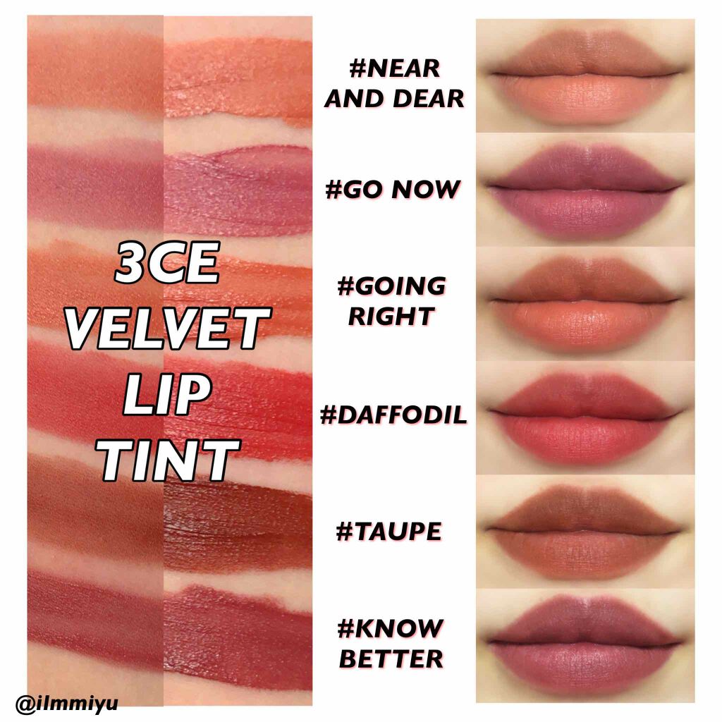 3CE ベルベット リップティント/3CE/リップティントを使ったクチコミ（1枚目）