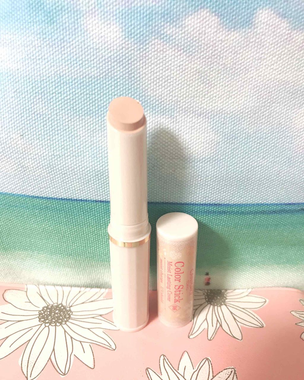 カラースティック モイストラスティングカバー/キャンメイク/スティックコンシーラーを使ったクチコミ（2枚目）