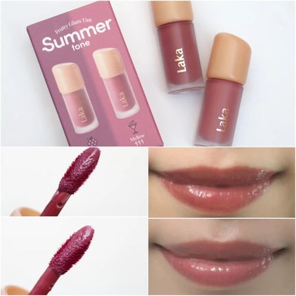 フルーティーグラムティント ミニデュオ/Laka/リップティントを使ったクチコミ(2枚目)