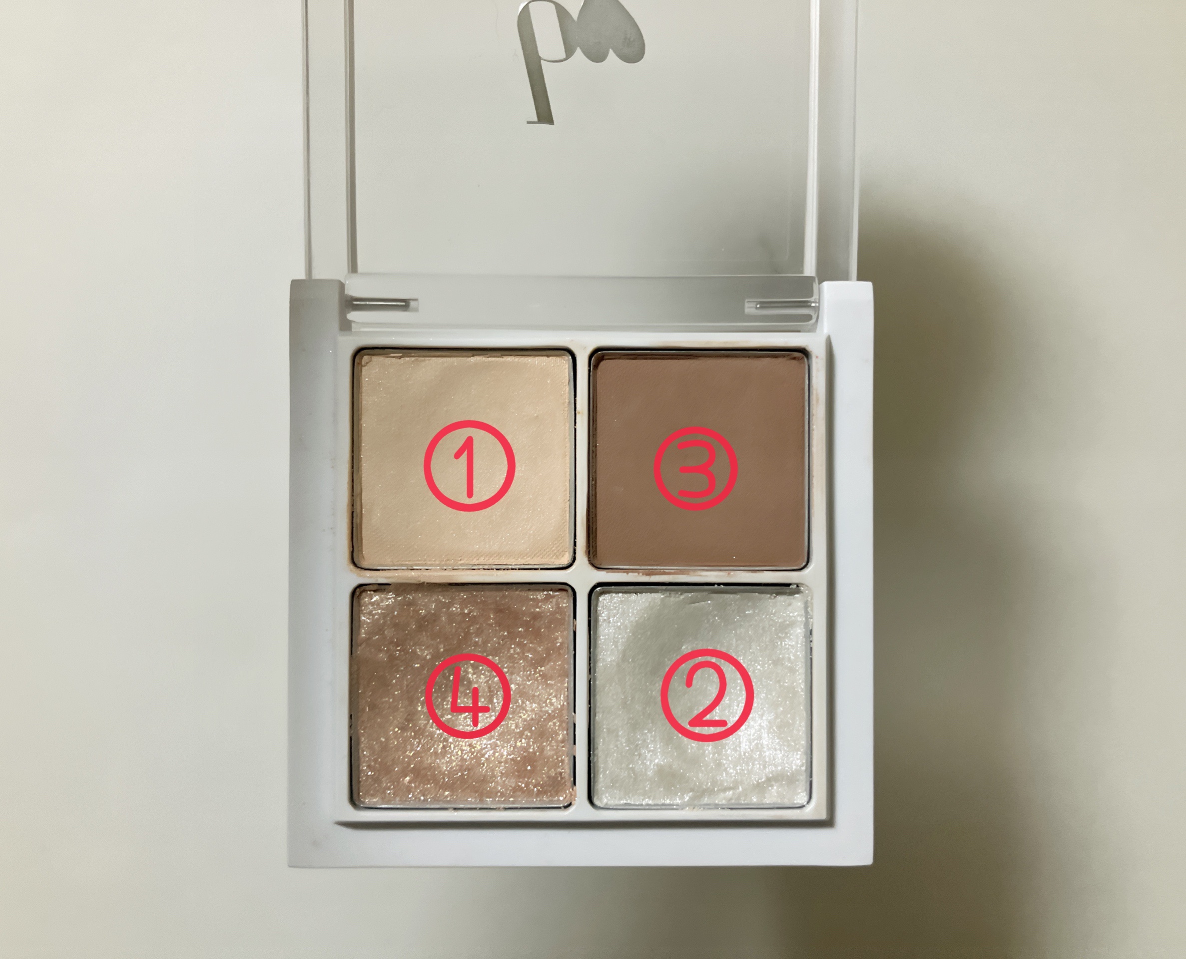 THE アイパレR 06 本能のヌードベージュ【新】/b idol/アイシャドウパレットを使ったクチコミ（2枚目）