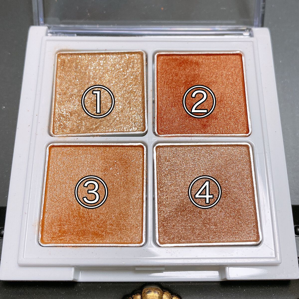 アイパレット 03 スパイシーオレンジ/sopo/アイシャドウパレットを使ったクチコミ（2枚目）