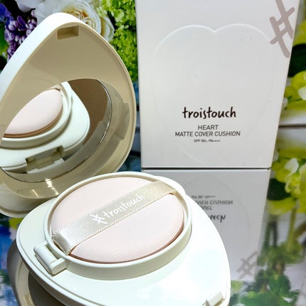 トワタッチ ハートクッション マットカバー/troistouch/クッションファンデーションを使ったクチコミ(2枚目)