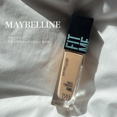 フィットミー リキッドファンデーション R 120/MAYBELLINE NEW YORK/リキッドファンデーションを使ったクチコミ（1枚目）