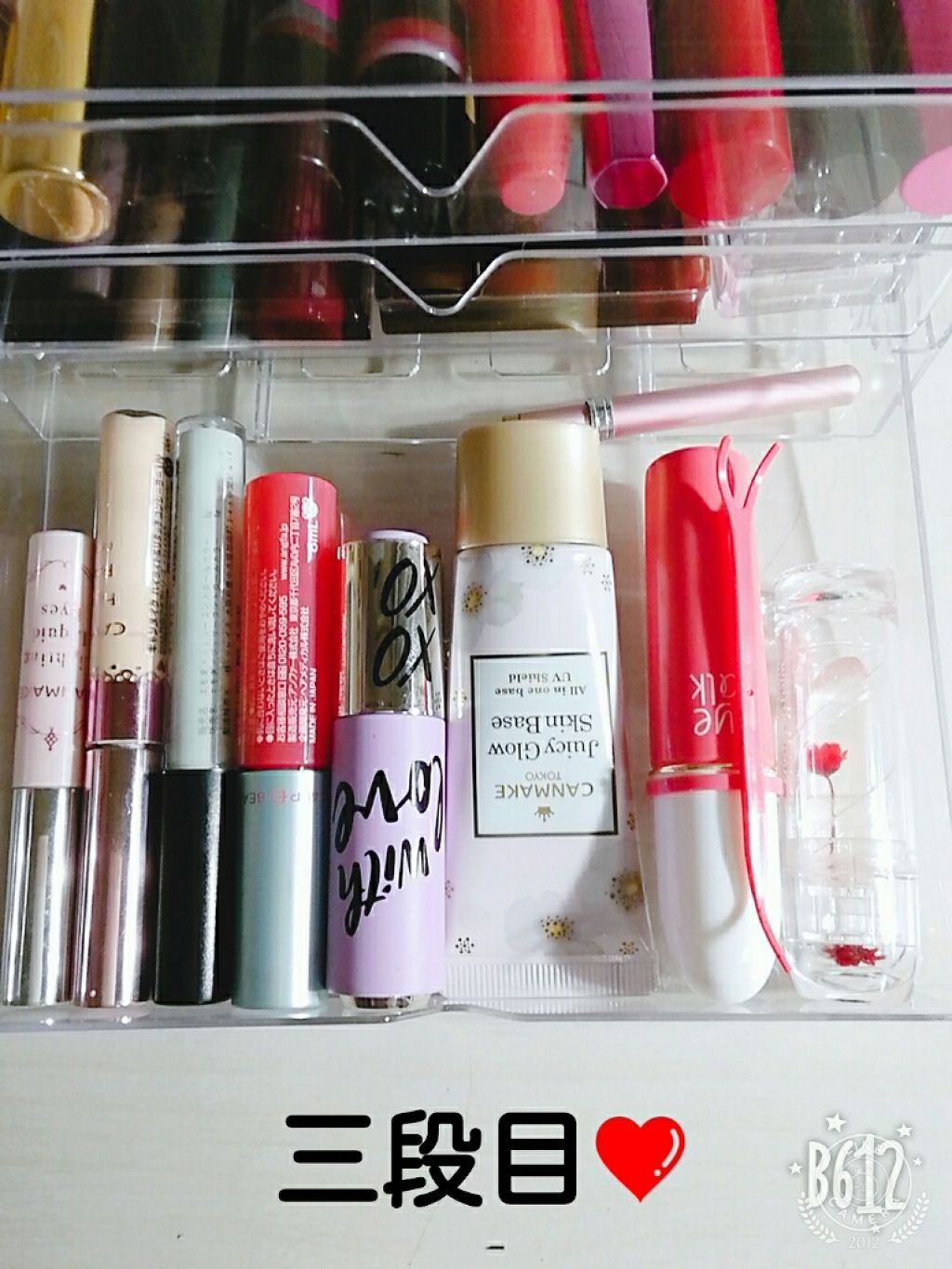 3段式クリアーケース/DAISO/その他化粧小物を使ったクチコミ(4枚目)