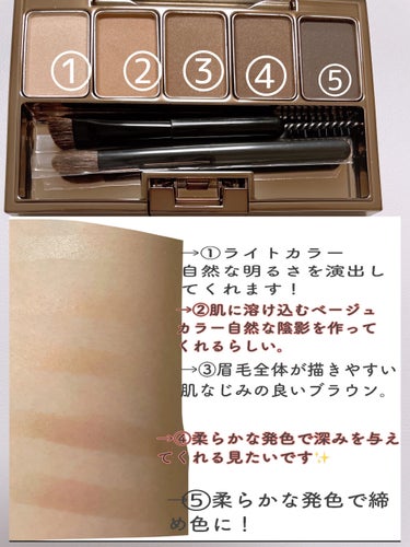 スタイリングアイゾーンコンパクト 01 Natural Brown/LUNASOL/アイシャドウパレットを使ったクチコミ（3枚目）