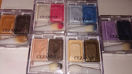 ツーカラー アイシャドウ ラメシリーズ/CEZANNE/アイシャドウパレットを使ったクチコミ(1枚目)