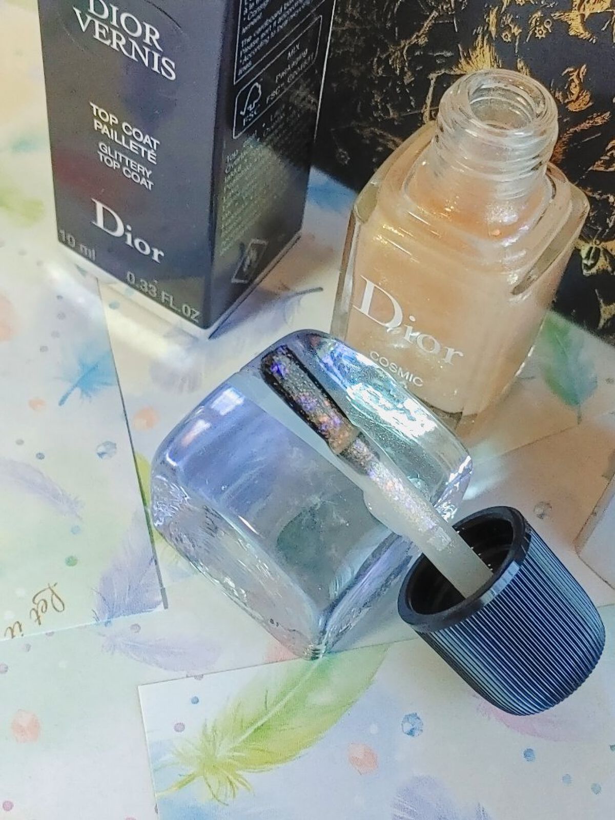 ディオール ヴェルニ トップコート  309 コスミック（生産終了）/Dior/ネイルトップコートを使ったクチコミ（2枚目）